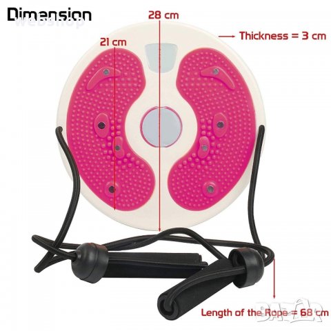 Уред за стягане и оформяне на тялото Waist Twisting Disk, снимка 2 - Фитнес уреди - 34236643