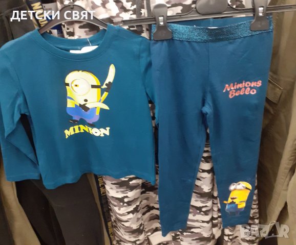 Нови блузи и клинове с Миньоните , снимка 1 - Детски комплекти - 42808427