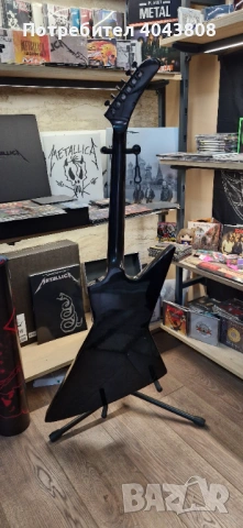 Електическа китара ESP James Hetfield/wolf and man ЗА ЛЯВА РЪКА, снимка 3 - Китари - 54119279