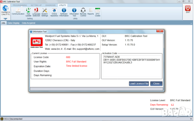 BRC Calibration Tool Full Standart Sequent24, GFI Plug Drive Кабел БРЦ, снимка 3 - Аксесоари и консумативи - 44746046