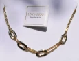дизайнерски италиянски ПОЗЛАТЕН гердан колие НОВО, снимка 1