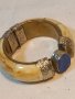 Ретро гривна от кост и скъпоценен камък лапис лазули, снимка 8