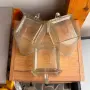 Комплект стъклени съдове с релефна текстура.3 Бройки, снимка 6