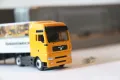 SCHUCO H0 1/87 MAN TGA ВЛЕКАЧ КАМИОН МОДЕЛ КОЛИЧКА, снимка 9