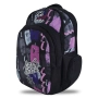 Ученическа раница, Лилав - Черен, 33x18x48см., снимка 3