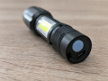 LED Джобен фенер с 3 режима, презареждаем, с USB кабел в зелена кутия, снимка 8