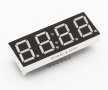 7-сегментен LED индикатор 0.56", цвят бял, 4 цифри, общ анод, часовник, снимка 1 - Друга електроника - 38056096