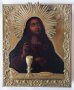 19 Век! Руска икона на Света Евхаристията в Бронзов Обков, снимка 1 - Антикварни и старинни предмети - 39707564