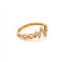 Златен дамски пръстен 1,64гр. размер:56 14кр. проба:585 модел:16537-3, снимка 2