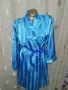 KING M/ XXL / Silk /Син сатенен халат , снимка 6