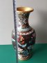 Прекрасна 19ти век Китайска Емайл Клазоне бронзова ваза, снимка 11