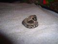 ПОСРЕБРЕН ЕМАЙЛИРАН СТИЛИЗИРАН МЕСИНГОВ АРТ МОДЕЛ ПРЪСТЕН ОРНАМЕНТИРАН 17511, снимка 7