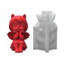 3D 2 пози Момиче момиченце ангел силиконов молд форма фондан гипс свещ сапун декор, снимка 3