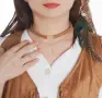 Костюм на хипи Fumwase, хипи костюм от 4 части, карнавлен костюм в стил хипи от 60-те и 70-те, XL, снимка 2