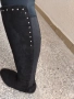 високи чизми 39 номер черно ниска платформа , снимка 7