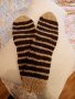 Ръчно плетени мъжки чорапи от вълна размер 43, снимка 1