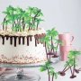 Изкуствена декоративна палма палми пластмасов топер украса за торта парти и др., снимка 2