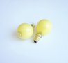 Лампа сфера мини жълта с цокъл E14 220V 25W, снимка 1 - Крушки - 42738833