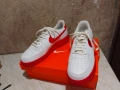 NIKE AIR FORCE 1 LOW '07 WHITE RED MIDSOLE нови естествена кожа #43 Uk 8.5 US-9.5 стелка 275 мм, снимка 5