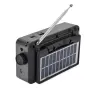 Соларно портативно радио JOC H6108REC-S с Bluetooth, FM радио и MP3 плеър, снимка 4