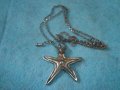 ПОСРЕБРЕНА МОРСКА ЗВЕЗДА АРТ-ФИГУРАЛЕН МЕДАЛЬОН с КРИСТАЛЧЕТА 77643, снимка 5