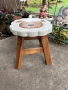 Столче /Табуретка от тиково дърво, снимка 11