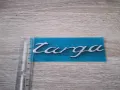 Porsche Targa сребрист гланц надпис емблема, снимка 5