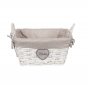 Декоративна кошница Mercado Trade, За съхранение, Бял, снимка 2