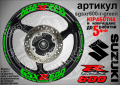 Suzuki GSX R600 кантове и надписи за джанти sgsxr600-r-white R 600, снимка 6