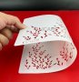 Върбови клонки листа ситни стенсил шаблон за спрей за торта украса Scrapbooking, снимка 3