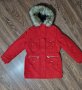 Червена ватирана парка с качулка М-80лв.НОВА, снимка 2