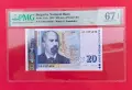 Банкнота 20 лева 1999 PMG 67 Superb Gem Unc, снимка 1