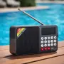 Соларно портативно радио JOC H6108REC-S с Bluetooth, FM радио и MP3 плеър, снимка 7