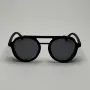 Слънчеви очила Aviator черни нови с мрежа и UV400 защита, снимка 3