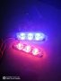 LED Синя и червена водоустойчиви полицейски светлини за кола автомобил джип пикап + ПОДАРЪК, снимка 1