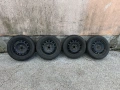 4бр. железни джанти 16" 5х112 с гуми 205/55/16 - VW, Audi, Seat, Skoda - VAG, снимка 1