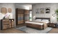 Луксозно легло спалня 180 x 200 в рустик / винтидж / индустриален стил
