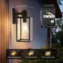 QCXWCJWD Външно стенно осветление със сензор за движение, стенен фенер със сензор, водоустойчив, снимка 2