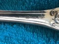 Вилици посребрен произведено вСССР в1974 години Кольчугино отличен състояние дължина 18 см, снимка 3
