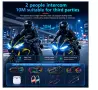 Bluetooth интеркоми за каска 6.0, CVC DSP шумопотискане, LED дисплей, IPX6, 1000 mAh, снимка 13