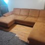 Диван кафяв П-образен с ракла. Става на огромно легло !, снимка 7