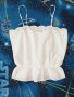 Бял топ с тънки презрамки, снимка 4