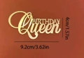 Birthday Queen 3 цвята надпис акрил топер декор украса за торта рожден ден кралица, снимка 2