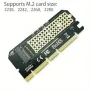 NVMe PCIe адаптер с термоподложка, M.2 NVMe SSD към PCI Express 3.0 x4,x8,x16, снимка 3
