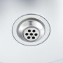 Кухненска мивка със сифон, сребриста, 800x600x155 мм, инокс, снимка 4