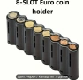 8/6 слотов органайзер за евро монетници, снимка 6