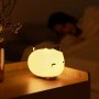 Лампа настолна Нощна лампа Детска Baseus Kitty DGAM-A02 Бяла Силиконова LED лампа с три вида светлин, снимка 5