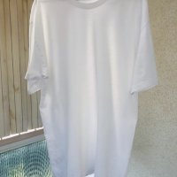 Бяла безшевна тениска,памук, снимка 3 - Тениски - 29439538