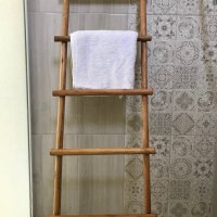 Стойка поставка стълба за кърпи хавлии баня, снимка 1 - Други - 36595292