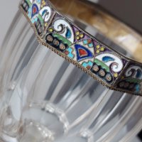 Стара Руска чаша с емайл-сребро 88/сребърна сребърни сребърно,злато/, снимка 6 - Антикварни и старинни предмети - 40112071